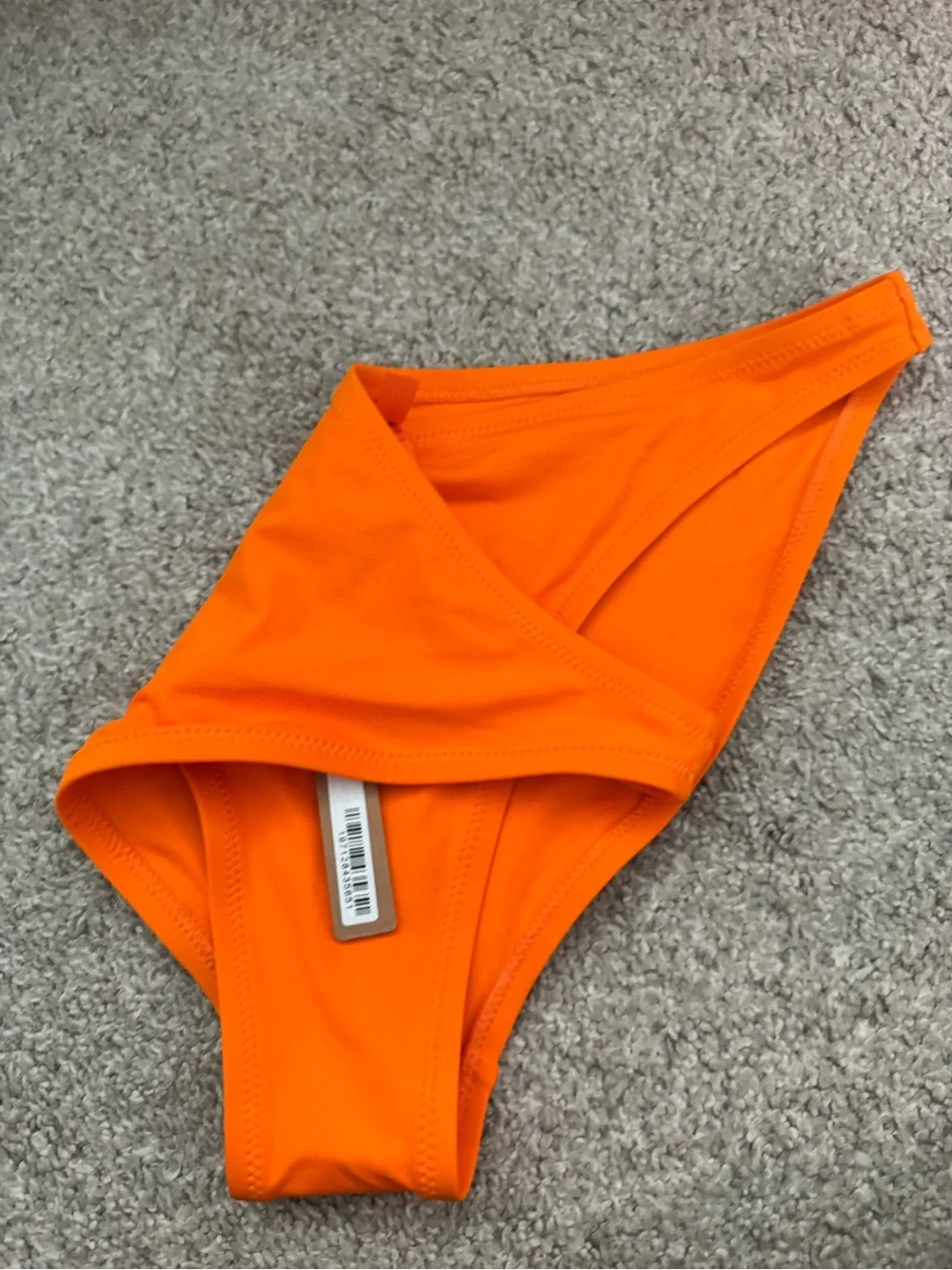 SKIMS recycled swim mid coverage Orange Bikini Bottoms large
